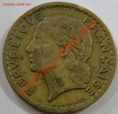 5 франков Франция 1946г. ал. бронза - DSCN5128_thumb