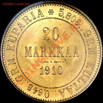 20 markkaa 1910 года, L. MS 65 +1904 - 89