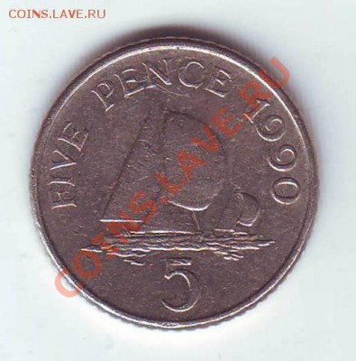 Гернси.5 пенсов.1990. Парус. Малая. до 2 Апреля - 19900011.JPG