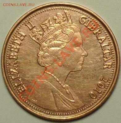 ГИБРАЛТАР - 1 пенни 2010 - до 2 апреля - 190