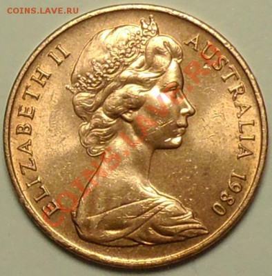 АВСТРАЛИЯ - 2 цента 1980 - до 2 апреля - 186