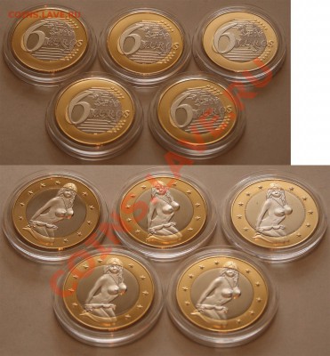 Сувенир. монета 6 Sex Euros 5шт. до 1.04.13 22ч - 6_sexeuros_5