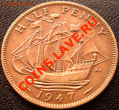 Великобритания_полпенни 1947. Окончание 29.03 в 22.06мск - 4915