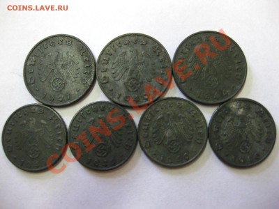 ГЕРМАНИЯ:1,5,10 пфеннигов 1938,1940-1944г!Цинк+бронза! - IMG_0296.JPG