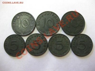 ГЕРМАНИЯ:1,5,10 пфеннигов 1938,1940-1944г!Цинк+бронза! - IMG_0295.JPG