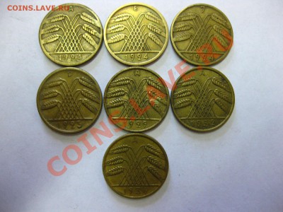 ГЕРМАНИЯ(ВЕЙМАР):2,5,10 ПФЕННИГОВ 1924- 1936г!( 13 шт) - IMG_0299.JPG