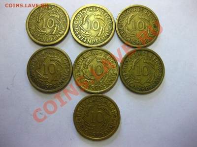 ГЕРМАНИЯ(ВЕЙМАР):2,5,10 ПФЕННИГОВ 1924- 1936г!( 13 шт) - IMG_0300.JPG