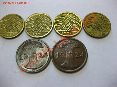 ГЕРМАНИЯ(ВЕЙМАР):2,5,10 ПФЕННИГОВ 1924- 1936г!( 13 шт) - IMG_0302.JPG