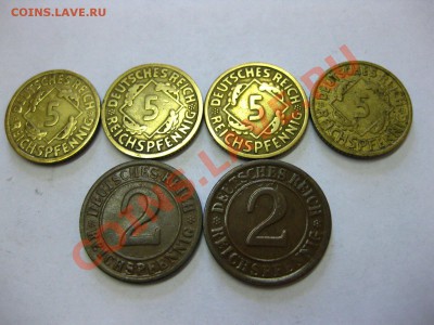ГЕРМАНИЯ(ВЕЙМАР):2,5,10 ПФЕННИГОВ 1924- 1936г!( 13 шт) - IMG_0303.JPG