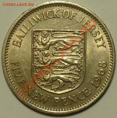 ДЖЕРСИ - 5 пенсов 1968 - до 4 апреля - 347