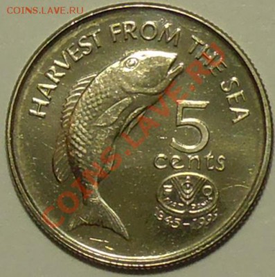 ФИДЖИ - 5 центов 1995 - Рыба - до 4 апреля - 241