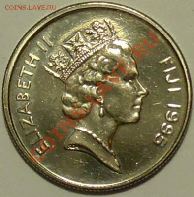 ФИДЖИ - 5 центов 1995 - Рыба - до 4 апреля - 242