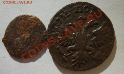 Полушка 1768 (залипуха),деньга 1731(остатки надписи) до 1.04 - S8300914.JPG