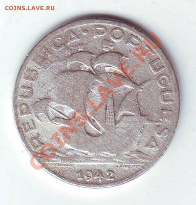 Португалия.5 Эскудо.1942.Ag.0.650.до 5 Апреля - 19420033.JPG