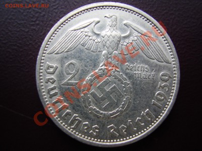 2 рейхсмарки 1939г. Е до 05.04.2013г. - P3060152.JPG