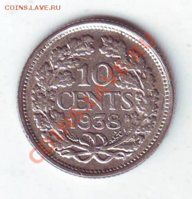 Нидерланды.10 Центов.1938.Ag.0.640. до 5 Апреля - 19380008.JPG