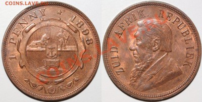 1 penny 1898 Южная Африка - Изображение 152