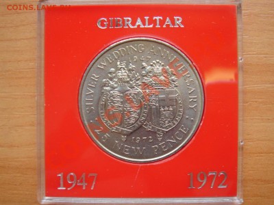 Гибралтар: Крона 1972 Юбилей в коробке до 03.04 22 - Гибралтар крона 1972-1