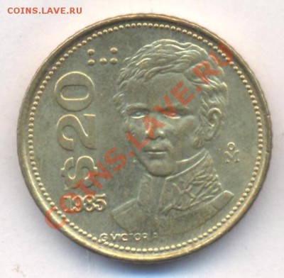 Мексика 20 пессо 1985 г. До 3.04.13 г. 22-00 МСК . - 20 п