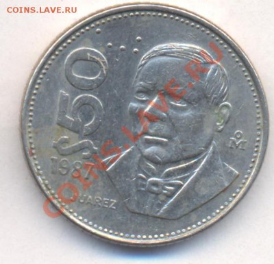 Мексика 50 пессо 1987 г. До 3.04.13 г. 22-00 МСК . - 50 п