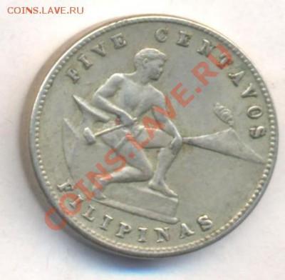 Филиппины 5 центаво 1944 г. До 3.04.13 г. 22-00 МСК . - фил