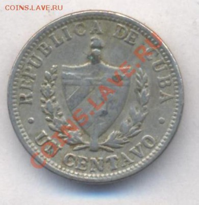 Куба 1 центаво 1920 г. До 3.04.13 г. 22-00 МСК . - 20 1