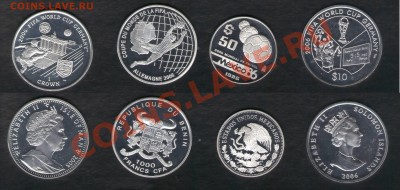 >L< 48 монет в СЕРЕБРЕ на тему ФУТБОЛ (оценка) - Футбол3