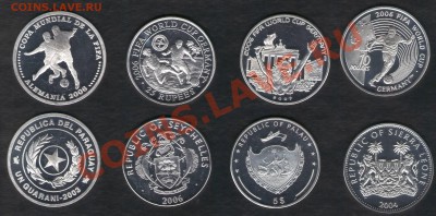 >L< 48 монет в СЕРЕБРЕ на тему ФУТБОЛ (оценка) - Футбол4