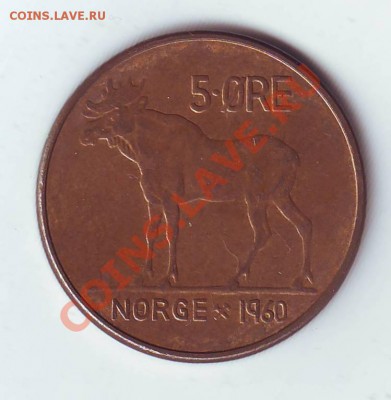 Норвегия.5 Оре.1960.Лось. до 8 Апреля - 19600008.JPG