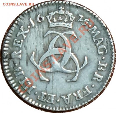 Великобритания 3 пенса 1675 из набора Маунди Чарльза II - 2