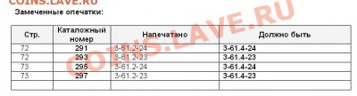 Новейший каталог монет СССР 1961 - 1992 годов. Анонс - 2013 - ОПЕЧАТКИ