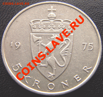 Норвегия_5 крон 1975; окончание 4 апреля в 22.18мск - 4953