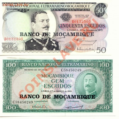 Боны. Мозамбик 50,100,500,1000 Эскудо до 07.04.13  21-00(мск - Mozambique_1