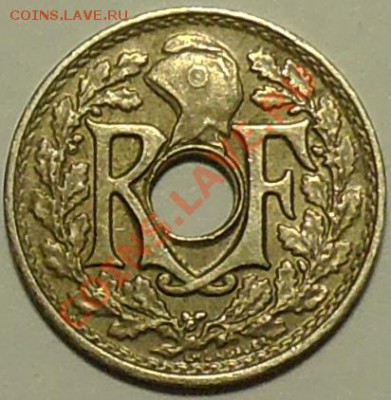 ФРАНЦИЯ - 5 сантимов 1921 - до 10 апреля - 570