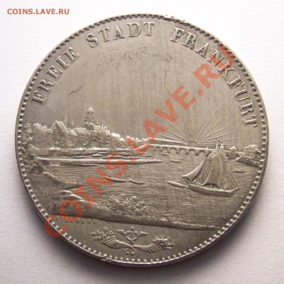 Доппельталеры Франкфурт 1840 г. и Пруссия 1846 г. - 1840 2T  FRANKFURT 1