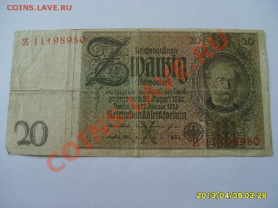 ГЕРМАНИЯ: 10 + 20 РЕЙХСМАРОК 1929 год!!до 8.04.2013 - S6000024.JPG