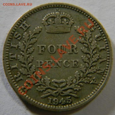 4 пенса британская гаяна 1945г. - DSCN5213_thumb