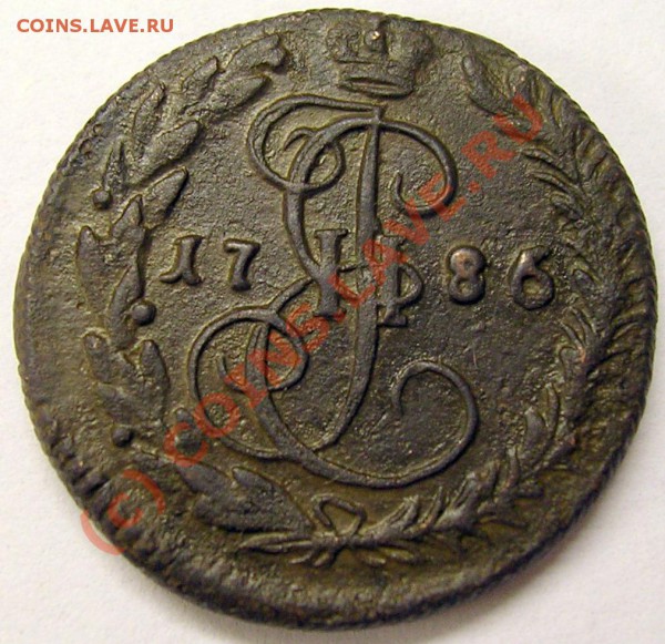 Денга 1786 г КМ на оценку - ммм 003