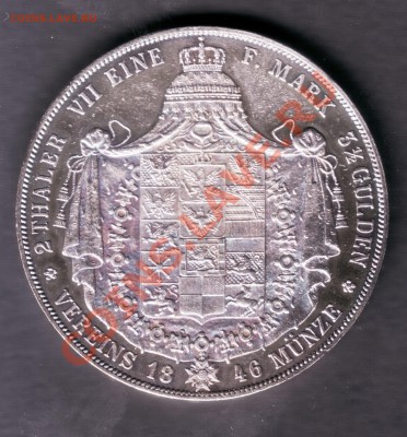 Доппельталеры Франкфурт 1840 г. и Пруссия 1846 г. - 6