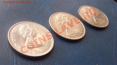 3 монеты Великобритании и колоний( 1крона, 25  и 50 пенсов) - Справа