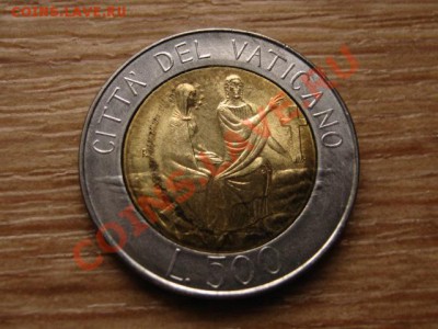 Ватикан 500 лир 1986 биметал до 09.04.13 в 21.00 М - IMG_1147