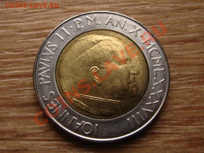 Ватикан 500 лир 1988 биметал до 09.04.13 в 21.00 М - IMG_1153