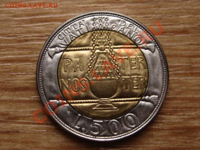 Ватикан 500 лир 1993 биметал до 09.04.13 в 21.00 М - IMG_1161