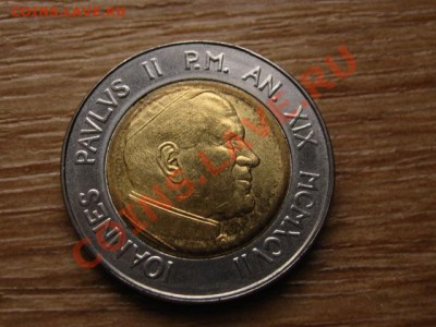 Ватикан 500 лир 1997 биметал до 09.04.13 в 21.00 М - IMG_1171