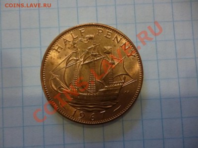 ДК Великобритания 0,5 пенни 1967 Парусник сохран 08.04 - P1030015.JPG