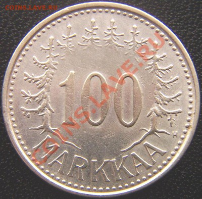 Финляндия_100 марок 1957; Ag, чеканный блеск; до 07.04_22.39 - 5018