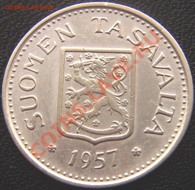 Финляндия_100 марок 1957; Ag, чеканный блеск; до 07.04_22.39 - 5019