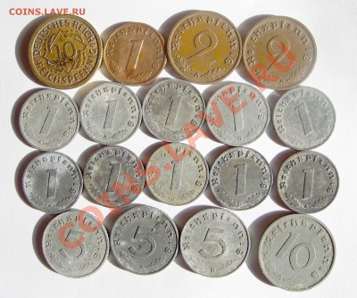 Третий рейх 26 монет Все разные!(12.04 - 23.00) - 9