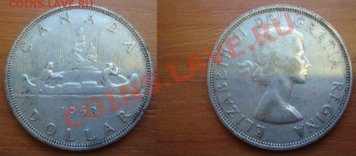 НАБОРЫ И МОНЕТЫ ВЕЛИКОБРИТАНИИ И КАНАДЫ - Канада доллар 1963