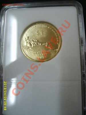 США:1 ДОЛЛАР2011гSacagawea WAMPANOAG TREATY 1621,UNC!10.04 - S6000088.JPG